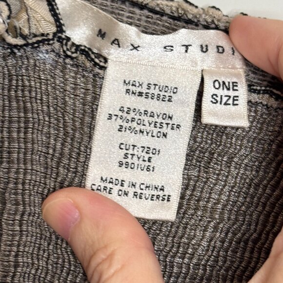 Shiny Beige Max Studio Sun Dress, One Size - Picture 10 of 16
